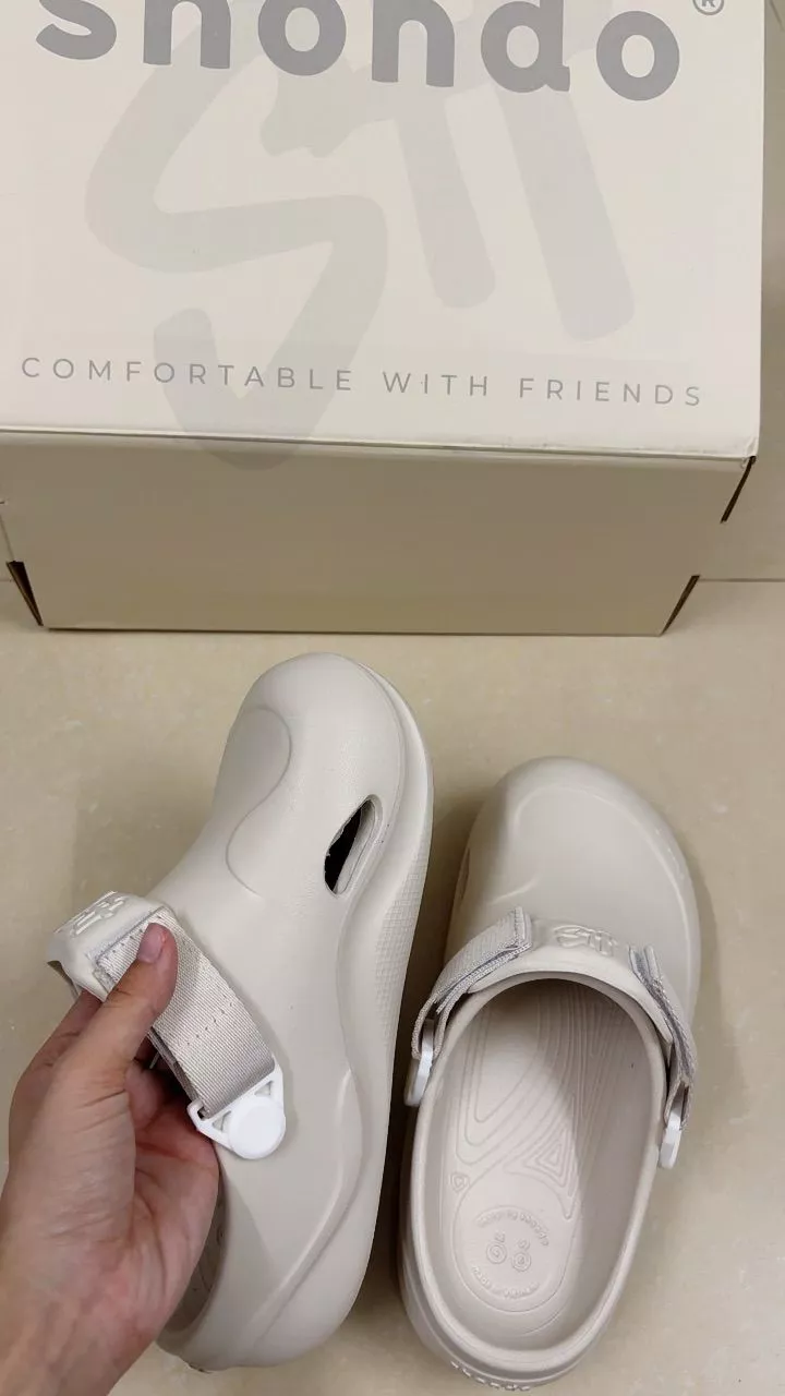 Dép Sục Unisex Shondo Clog Suke Nhựa Đúc Đi Mưa Tiện Lợi Đế Cao 4cm Nhiều Màu