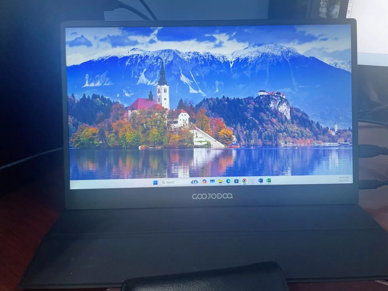 Bảo hành chính hãng GOOJODOQ màn hình di động chơi gaming 18,5 inch góc rộng IPS 1080P FHD thiết kế