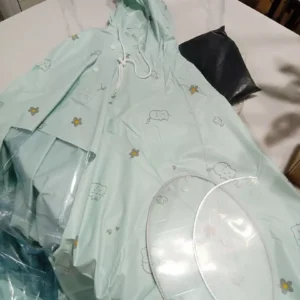 Áo Mưa Trong Suốt DIDOOGLT Họa Tiết Mèo Chất Liệu PVC Dày Dặn Cao Cấp