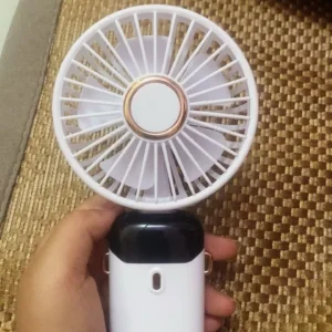 Quạt Cầm Tay Mini PTLUXURY Tích Điện ,Pin Sạc 10.000mAh,5 Tốc Độ Gió Có Dây Đeo Cổ,Đèn LED Hiển Thị Mẫu Mới