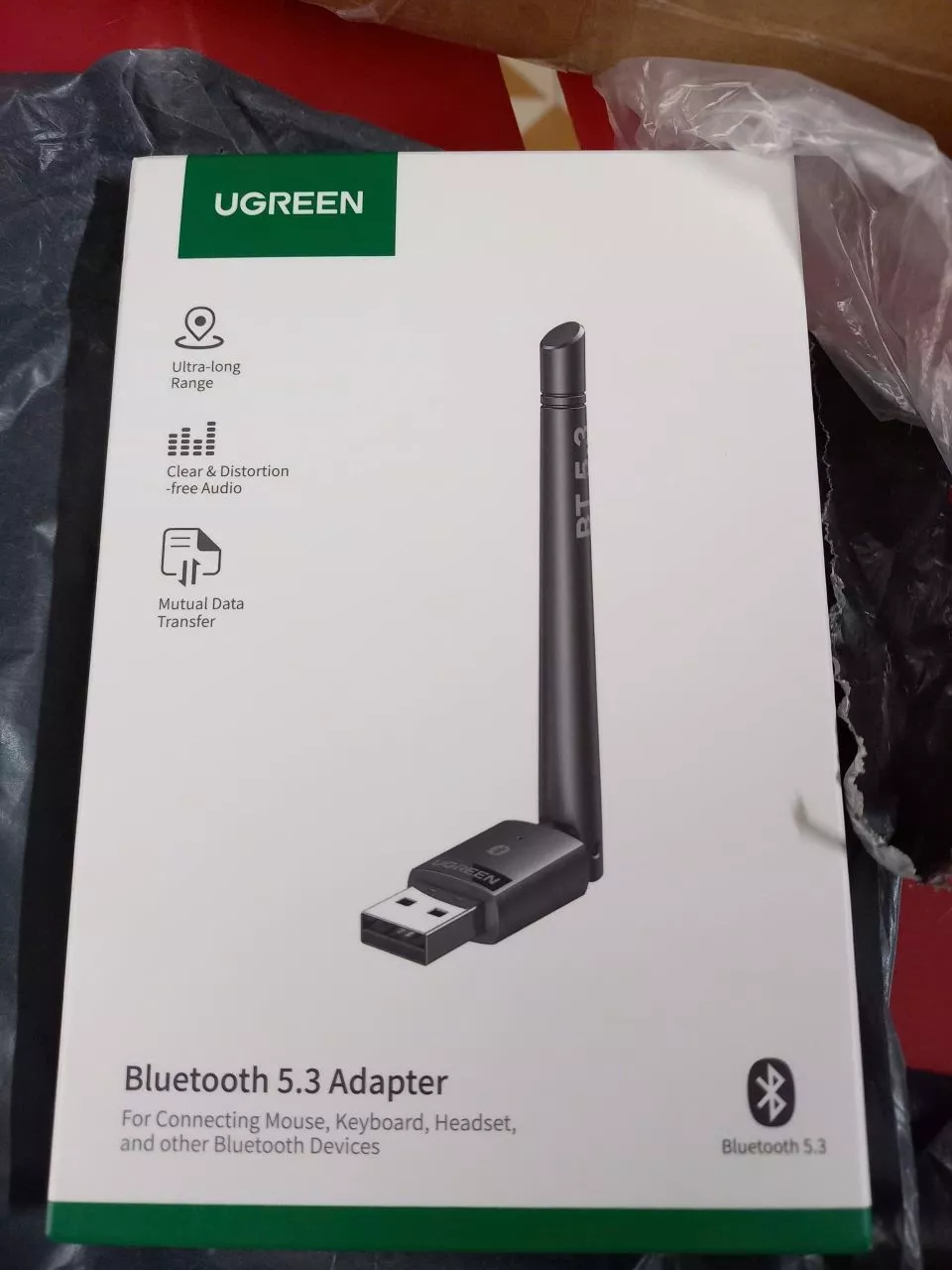 Ugreen USB Bluetooth 6.0 5.4 5.3 5.0 Bộ chuyển đổi Bộ thu phát Dongle không dây cho PC Windows 11 10 8.1 Tai nghe âm thanh nổi Bluetooth