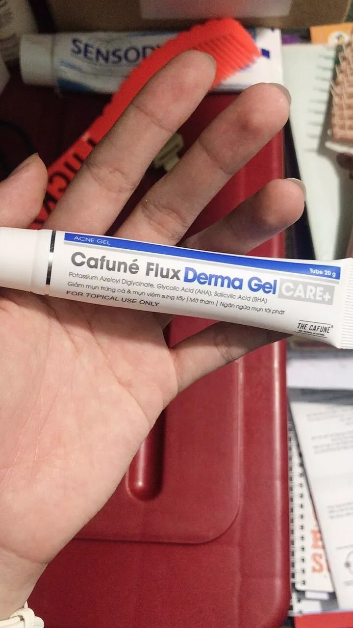 Kem Giảm Mụn Mờ Thâm Cafuné Flux Derma Gel 20g Gel Kết Cấu Trong Suốt Hỗ Trợ Cân Bằng Dầu & Dưỡng Ẩm