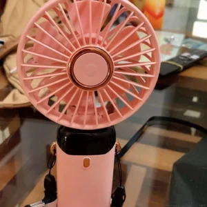 ( Loại 1) Quạt cầm tay mini gấp gọn 5 cấp độ, sạc pin tiện dụng, nhỏ gọn, dễ mang đi