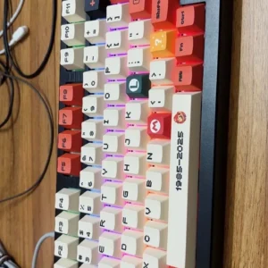 Keycap bàn phím Mario đỏ với chất liệu PBT profile Cherry dành cho các dòng bàn phím cơ 126 phím