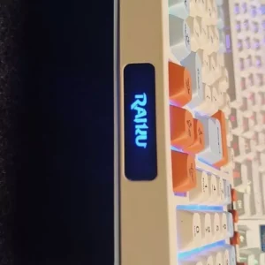 Bàn phím giả cơ Gaming RaiKu K98 full size - Led Rainbow siêu đẹp - Có núm xoay - Phím BPT - Gõ êm