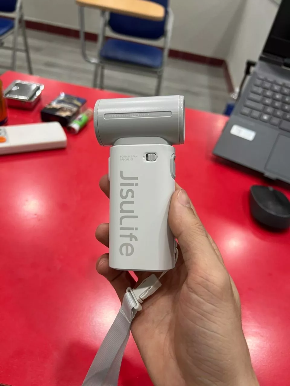 Quạt cầm tay mini Jisulife Life 9 ABS 5 cấp độ gió 3600mAh/5000mAh - Sử dụng liên tục 12h - Chính hãng - BH 12 tháng