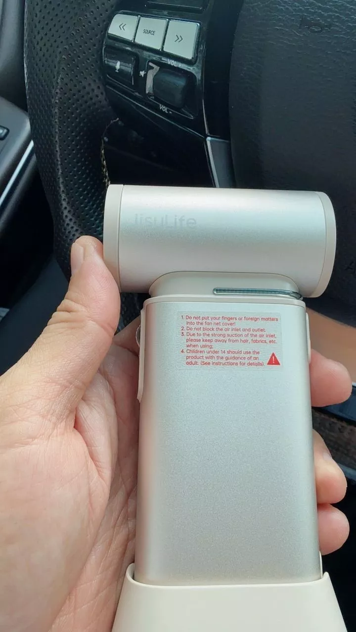 Quạt Cầm Tay Cao Cấp JISULIFE Ultra1 FA55 18W 9000mAh Sạc Nhanh - Đèn LED Hiển Thị - Sử Dụng 1H-6H | Bảo Hành Chính Hãng