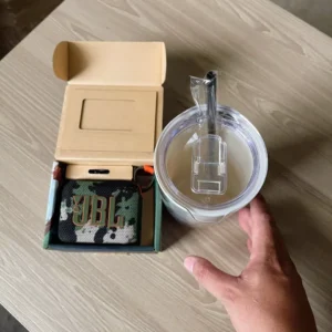 [QUÀ TẶNG KHÔNG BÁN] Ly nhựa 2 lớp kèm ống hút 600ML