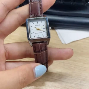 Đồng Hồ Casio Nữ Series LTP-V007 Sang Trọng Thanh Lịch Mặt Kính Khoáng 22mm Dây Da Kháng Nước Chính Hãng