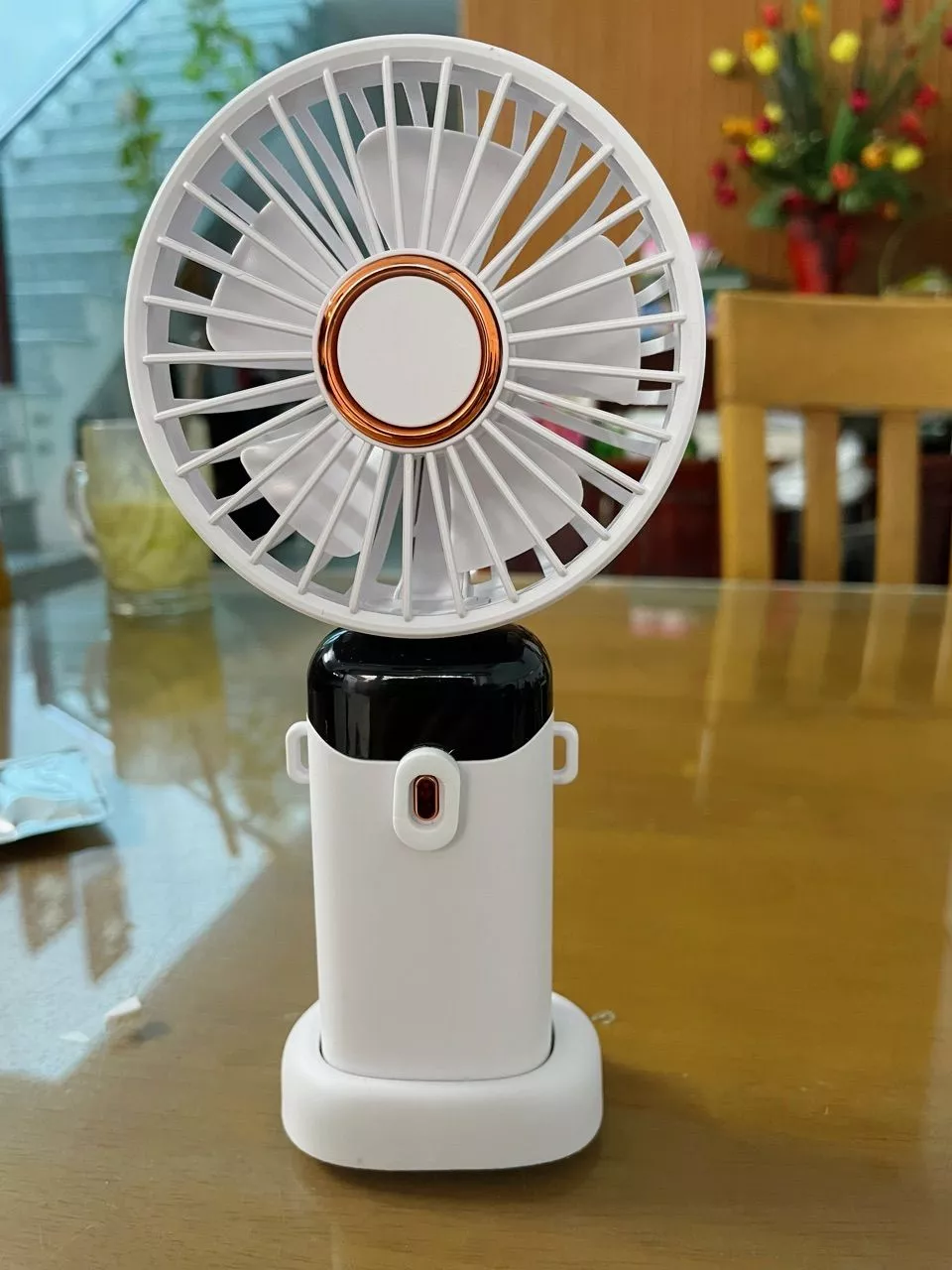 Quạt cầm tay mini gấp gọn 5 cấp độ Didooglt sạc pin tiện dụng, tích điện nhỏ gọn, dễ mang đi