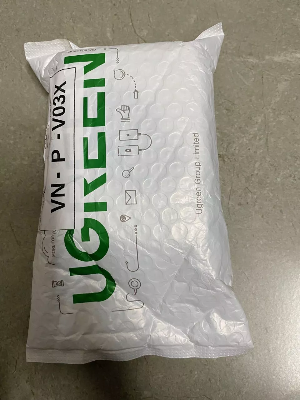 Chuột không dây UGREEN, 6 nút im lặng, 2.4G có đầu thu Mini USB, cài đặt DPI 5 cấp độ 4000DPI, máy tính xách tay PC / Mac / Linux