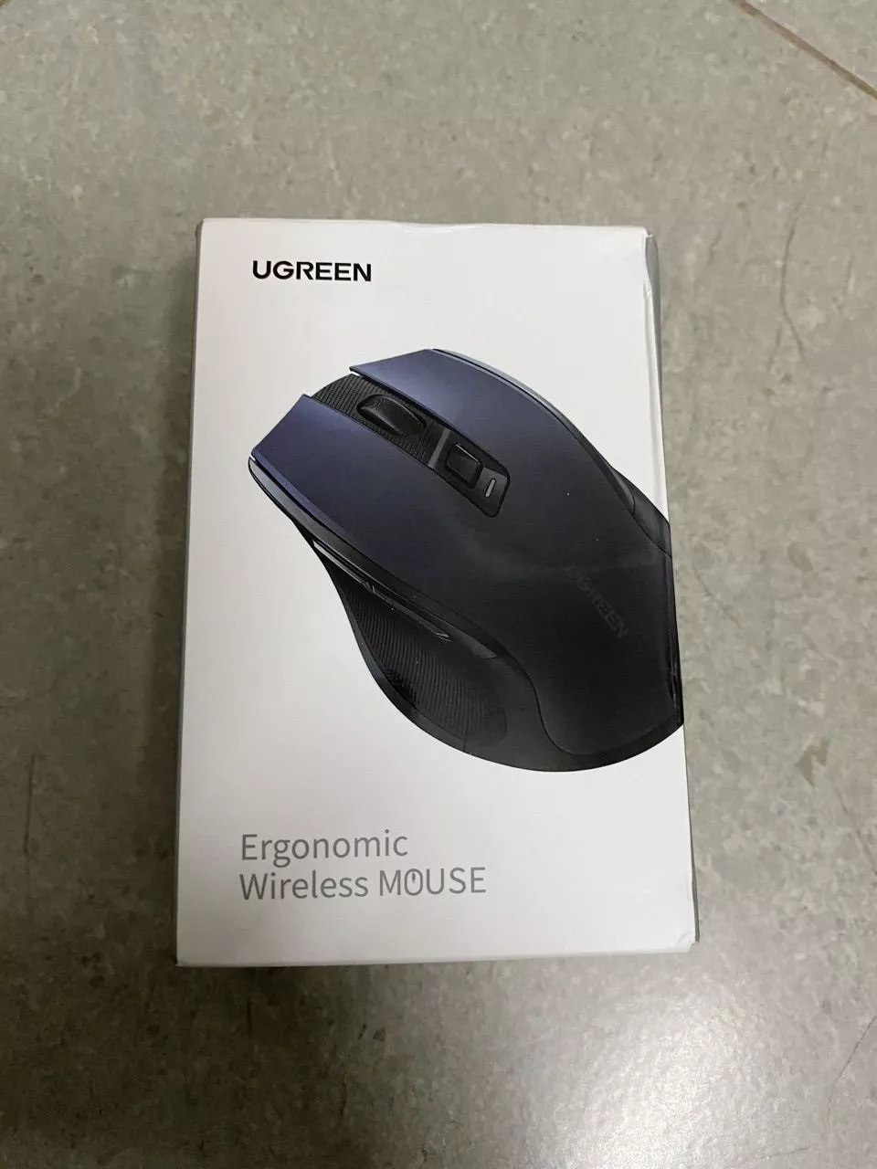 Chuột không dây UGREEN, 6 nút im lặng, 2.4G có đầu thu Mini USB, cài đặt DPI 5 cấp độ 4000DPI, máy tính xách tay PC / Mac / Linux