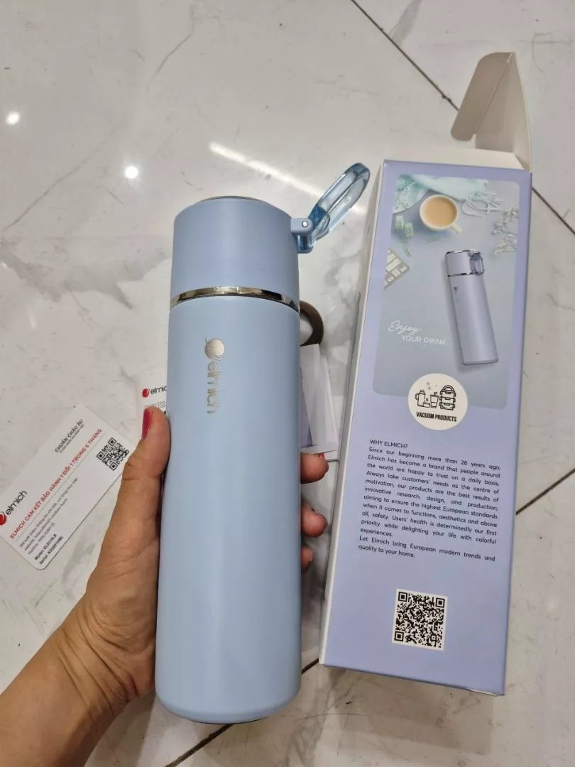 ( Độc quyền chỉ có trên Shopee ) Bình giữ nhiệt inox 316 Elmich EL8315 dung tích 480ml