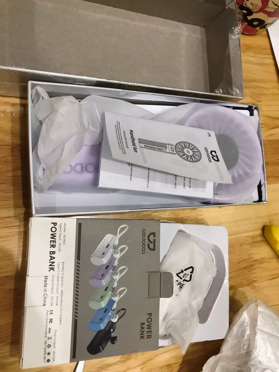 GOOJODOQ 4000mAh Mini Power Bank Bộ sạc di động Type-C & LN Cắm cho điện thoại Android / Đồng hồ / Tai nghe / Điện thoại 15-16