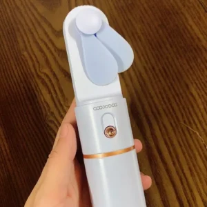 Quạt mini cầm tay GOOJODOQ, 3 tốc độ, cánh quạt bền bỉ sạc Type-c