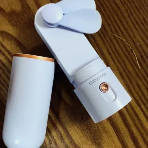 Quạt mini cầm tay GOOJODOQ, 3 tốc độ, cánh quạt bền bỉ sạc Type-c