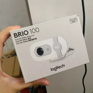 Webcam Full HD Logitech Brio 100 - Cân bằng ánh sáng, Mic, Màn chập, USB-A, Google Meet, Zoom