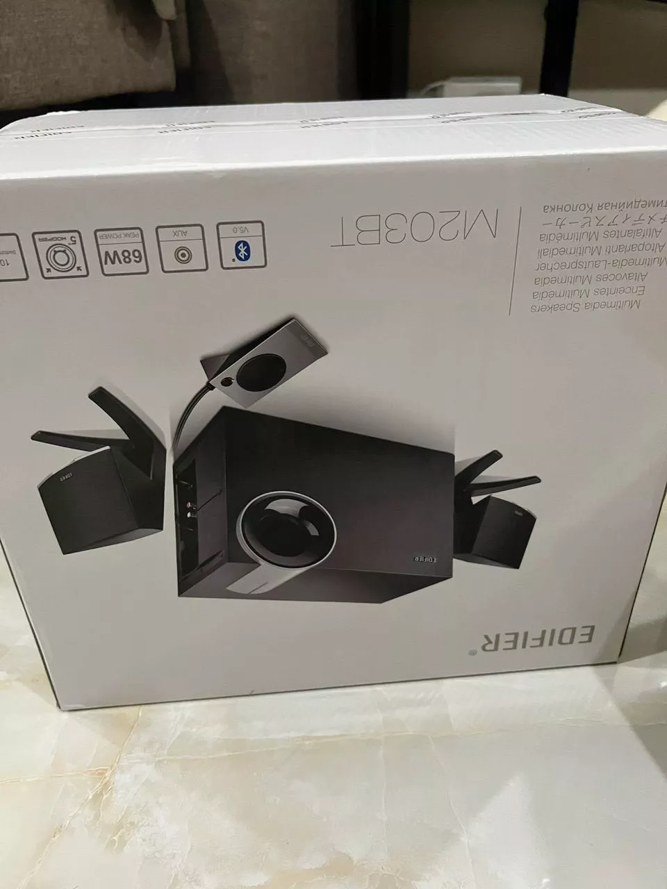 Loa Máy Tính Bluetooth Để Bàn EDIFIER M203BT - Công Suất 68W - 3 Chế Độ Âm Thanh - Vỏ Gỗ Chống Dội Âm -15 Tháng Bảo Hành