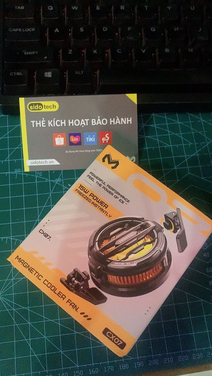 Quạt tản nhiệt điện thoại sò lạnh MEMO CX07 thế hệ mới làm lạnh đóng băng hỗ trợ tăng fps gaming liên quân PUBG FF