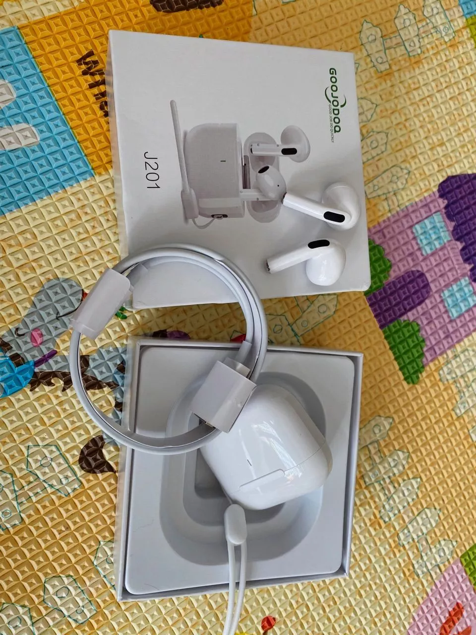 GOOJODOQ J201 IPX5 chống nước, giảm tiếng ồn, tai nghe không dây,tai nghe Bluetooth 5.3 tích hợp micro, âm thanh tốt.