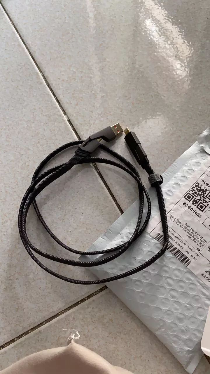 65W Sạc nhanh Đa năng GOOJODOQ, Nhiều cáp USB, Type-C, Micro cho Samsung Huawei