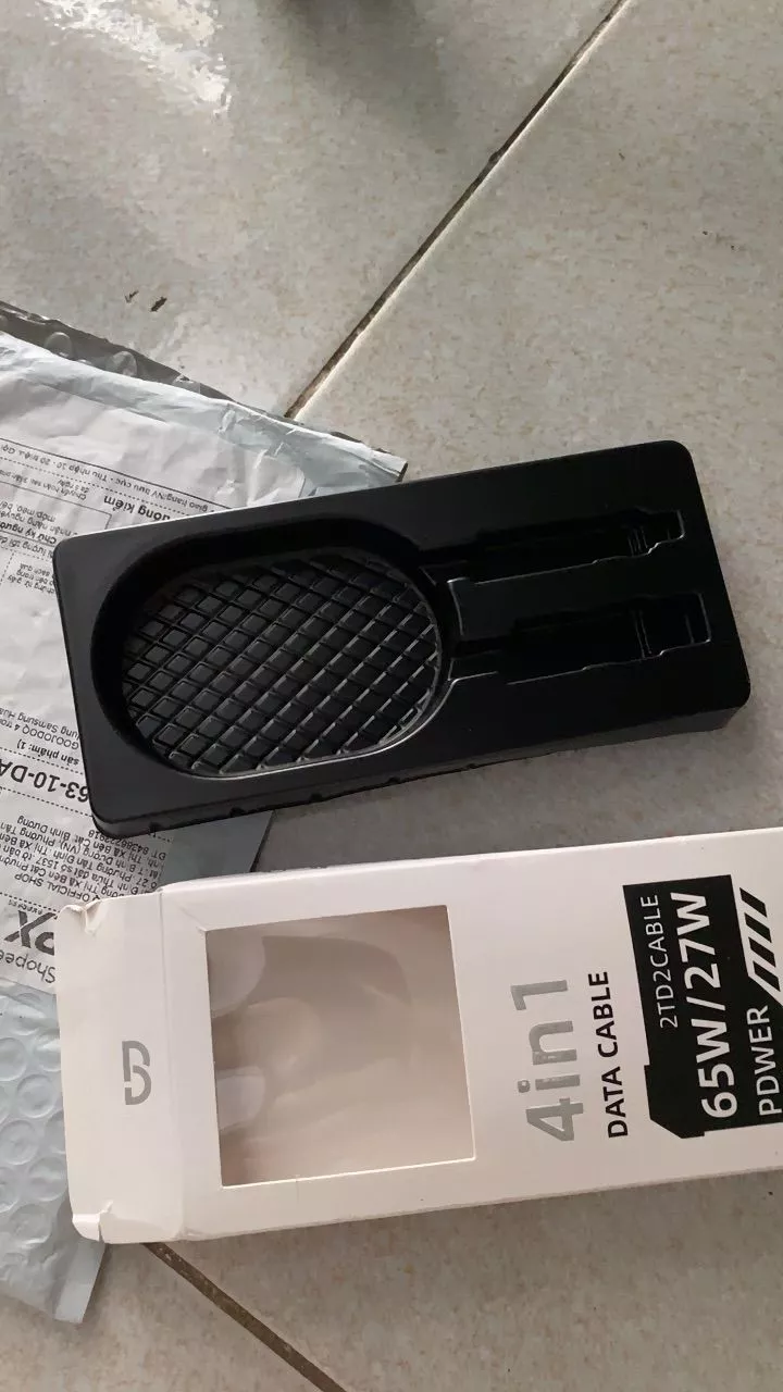 65W Sạc nhanh Đa năng GOOJODOQ, Nhiều cáp USB, Type-C, Micro cho Samsung Huawei