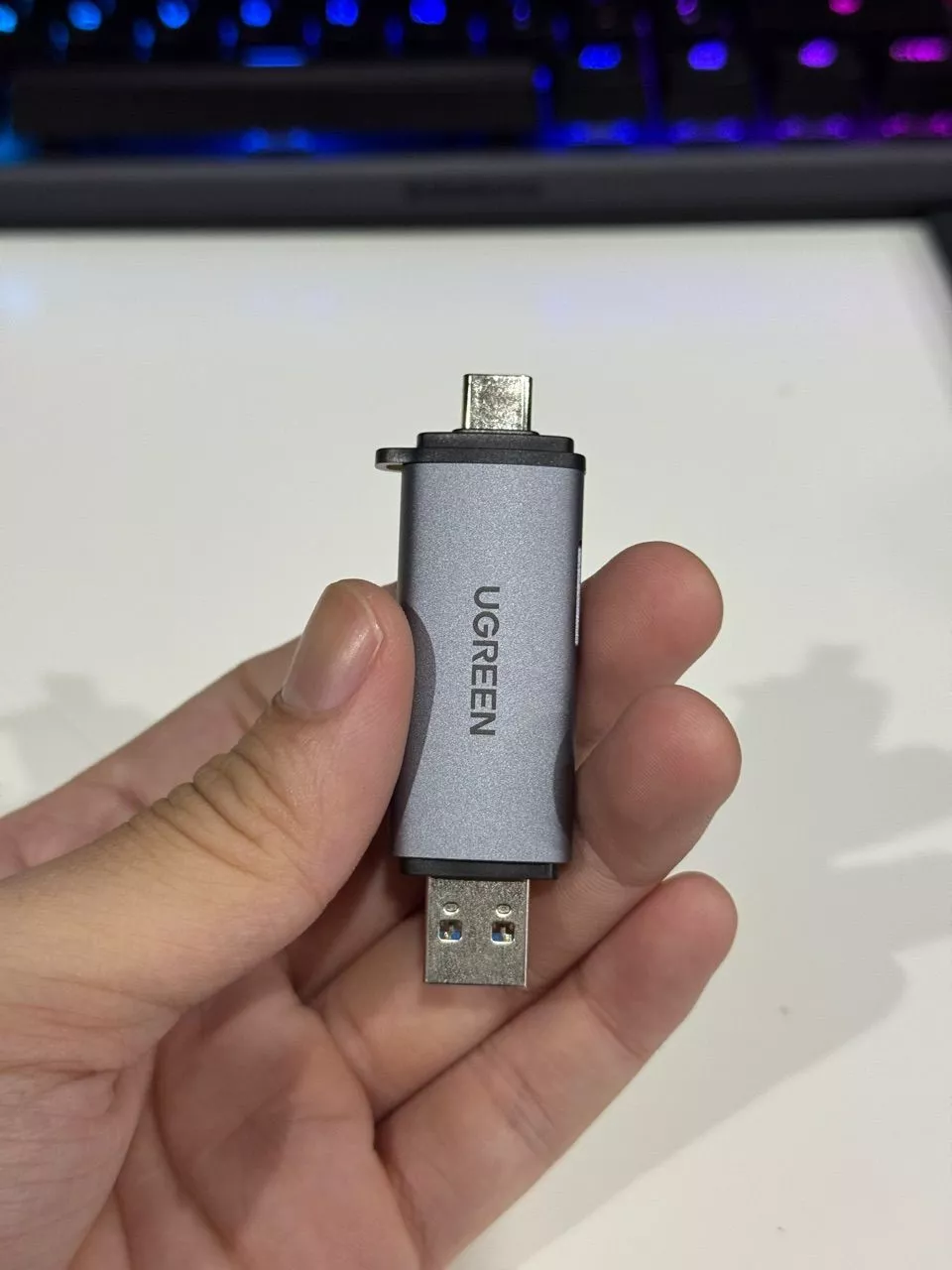 UGREEN Đầu Đọc Thẻ USB Loại C USB 3.0 Sang SD Micro SD TF Adapter Cho laptop Điện Thoại Bộ Nhớ Thông Minh Đầu Đọc Thẻ SD
