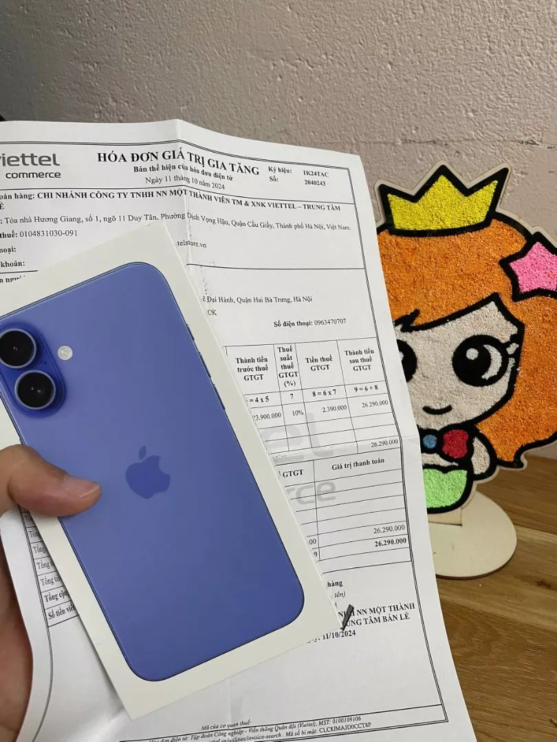 Apple iPhone 16 Plus 128GB Chính hãng VN/A