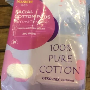 Bông tẩy trang Yusachi Suzuran Cao Cấp Nhật Bản 100% Cotton - 200 miếng