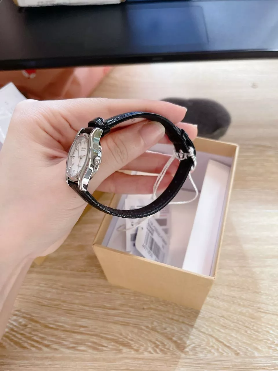 Đồng hồ nữ dây da Casio chính hãng Anh Khuê LTP-1094E-7ARDF