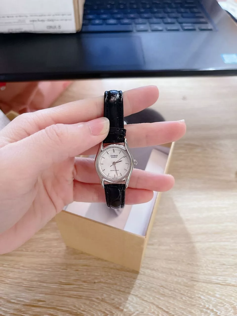 Đồng hồ nữ dây da Casio chính hãng Anh Khuê LTP-1094E-7ARDF