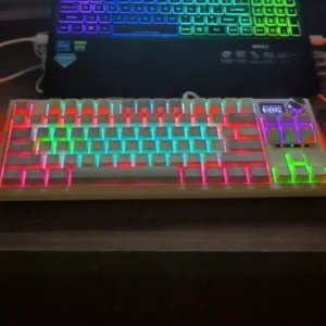 Bàn Phím Cơ Không dây LANGTU LT84 PRO - Màn Hình Led, Núm Tùy Chỉnh - Led RGB - 3 Chế độ