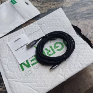 Cáp sạc nhanh UGREEN 3A 18w Type-C USB-C nylon bện thích hợp cho Redmi Xiaomi 13 12 Pro Samsung galaxy s22 one plus