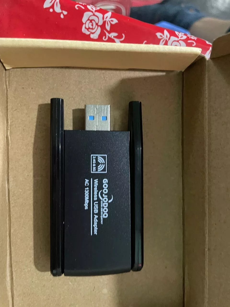 Bộ Thu Phát wifi Goojodoq 1300mbps USB 3.0 2 Râu Kết Nối Mạng Không Dây 2.4G+5G