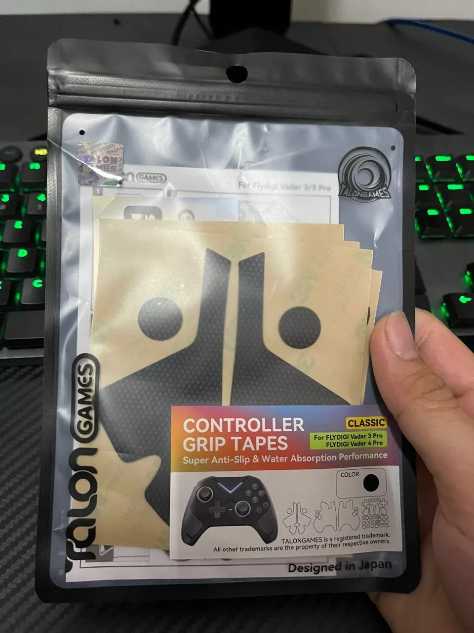 Miếng Dán Grip Tape 3M Chống Trượt Cho Tay cầm Flydigi Vader 4 Pro / Vader 3 Pro Full Bộ Đủ Nút