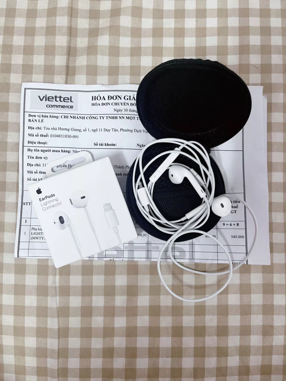 Tai nghe Apple Earpods chân lightning Chính hãng (dùng cho iPhone 14 series trở xuống)