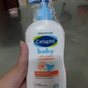 Sữa tắm gội dưỡng ẩm dịu lành cho bé với Calendula hoa cúc hữu cơ CETAPHIL BABY W&SHAMPOO CALENDULA 400ML