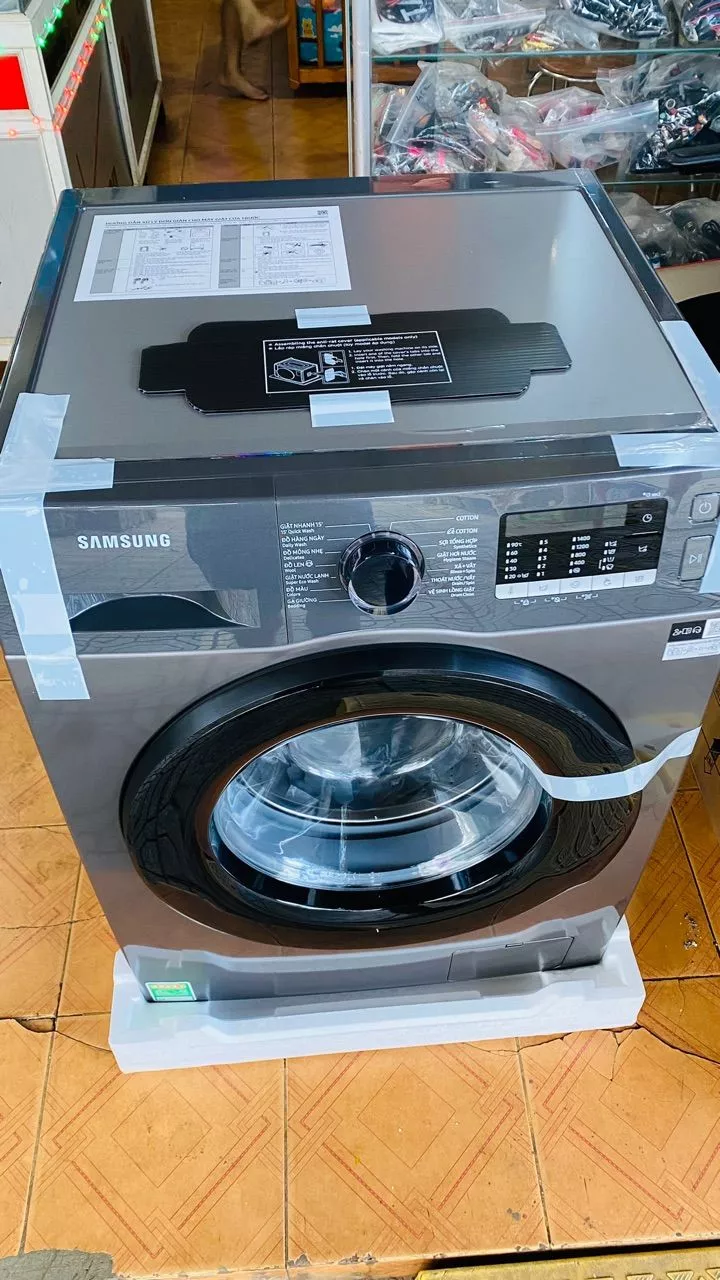 Máy Giặt Samsung Cửa Trước 9.5 kg WW95TA046AX/SV - Giặt Hơi Nước Diệt Khuẩn, màu Inox