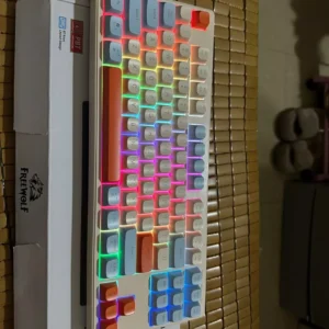 Bàn phím không dây Bluetooth M87 - Led Rainbow - Pin Sạc - Phím PBT