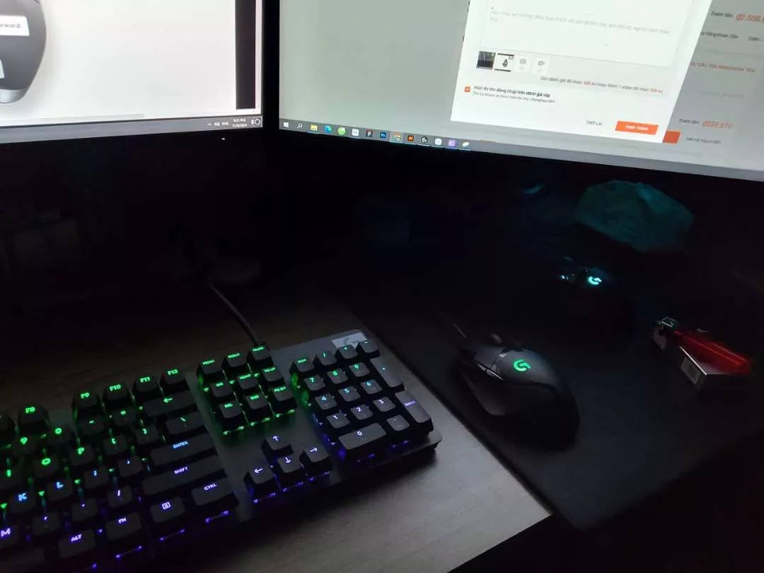 Combo bàn phím và chuột gaming Logitech G512 GX & G502 Hero