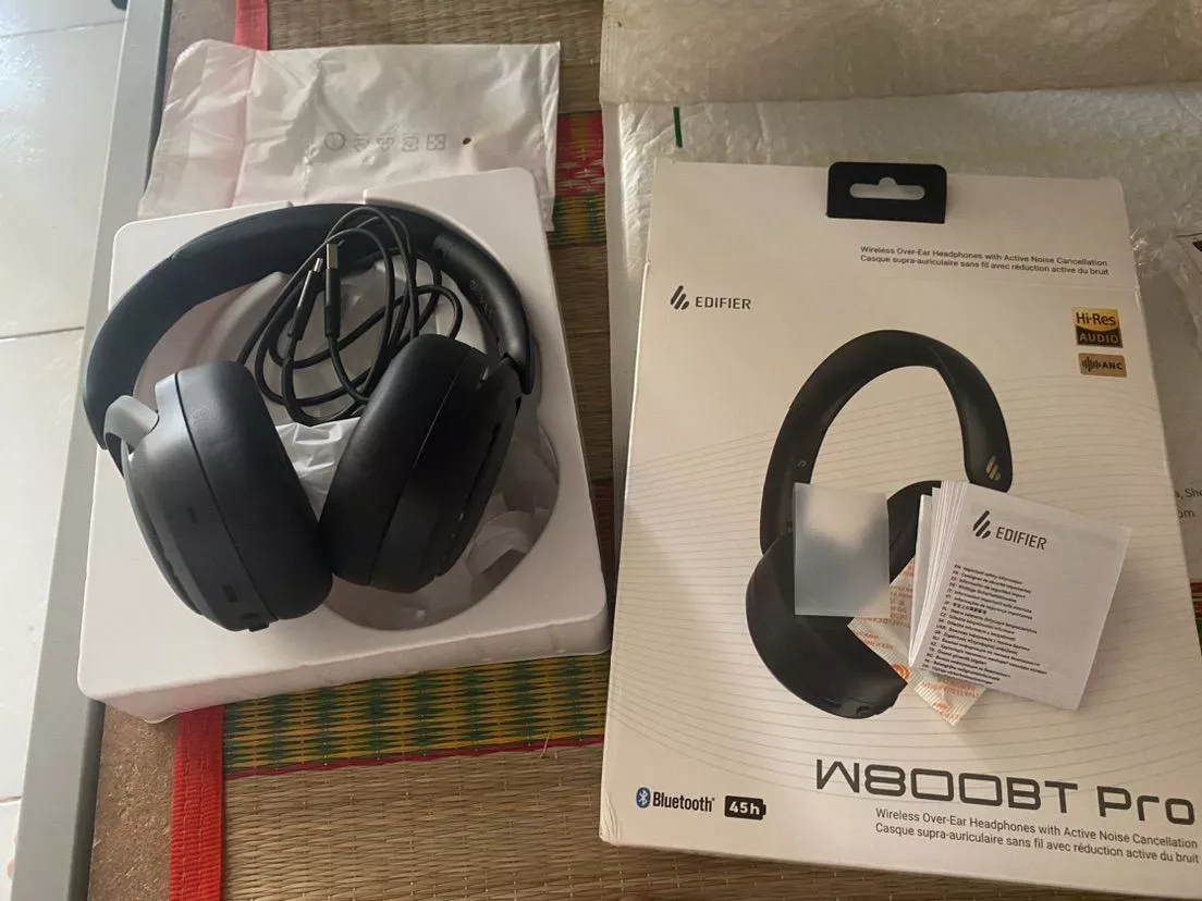 Tai Nghe Bluetooth Chụp Tai Không Dây EDIFIER W800BT Pro/Atom Max - Chế Độ Chống Ồn - Nghe Đến 45H -15 Tháng Bảo Hành