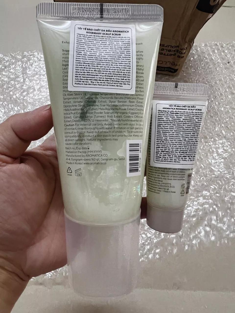 Tẩy Tế Bào Chết Da Đầu Aromatica Chiết Xuất Hương Thảo 165ml