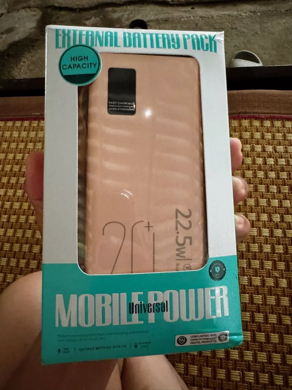 Bộ sạc dự phòng mini GOOJODOQ 22,5w Màn hình LED 20000mAh có chế độ đèn pin