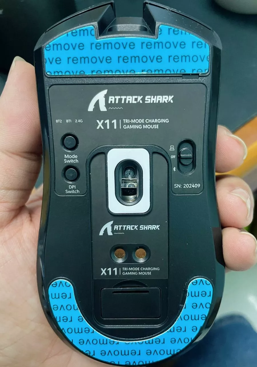Chuột Không Dây Ziyou Attack Shark R1 Siêu Nhẹ Chip Paw3311 Cực Mạnh, 3 Chế Độ Kết Nối, App Gaming