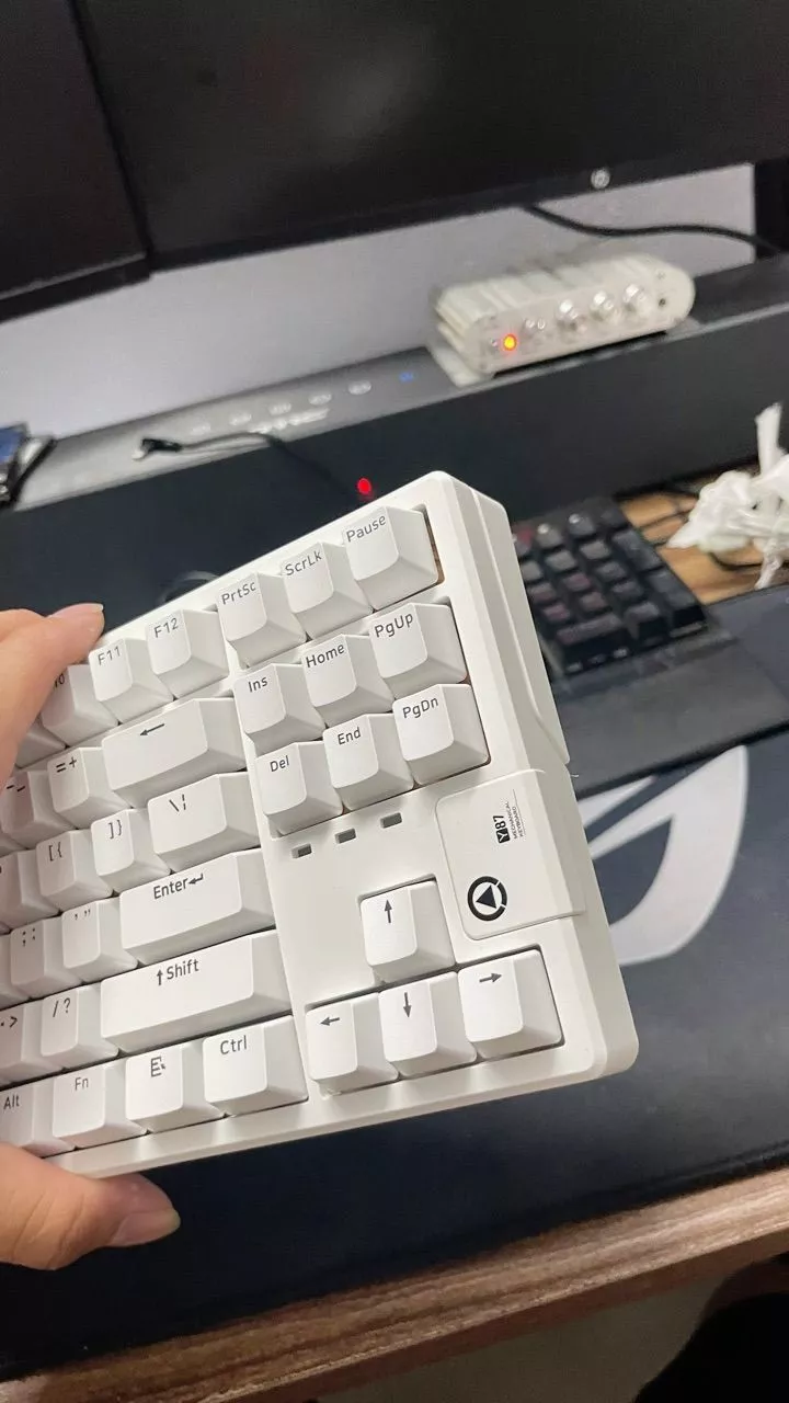 Bàn phím cơ không dây Y87 - 3 mode - Mạch xuôi 5 pin - App Marco - LED RGB - Full Foam