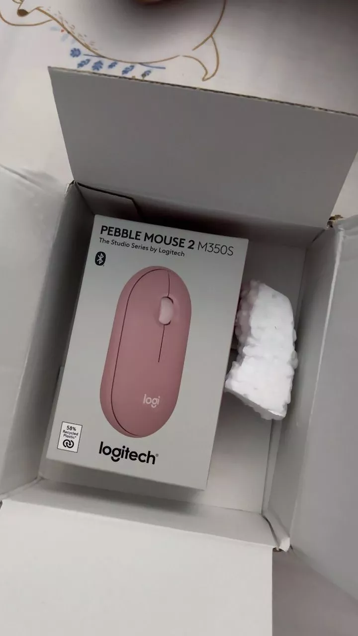 Chuột Bluetooth Logitech M350s Pebble 2 Silent - Mỏng nhẹ, Nút tùy chỉnh, Easy-Switch, 4000DPI