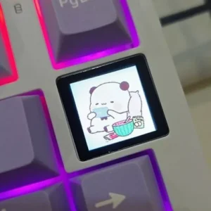 Bàn phím cơ không dây Ajazz AK820 Pro - Led RGb - Gasket Mount - Mạch xuôi 5 pin - Màn LED - App