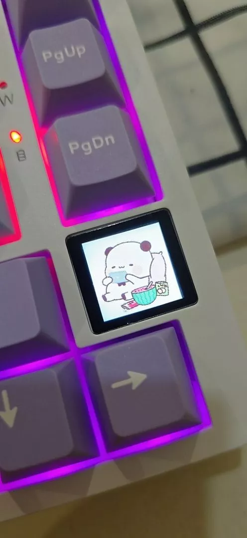 Bàn phím cơ không dây Ajazz AK820 Pro - Led RGb - Gasket Mount - Mạch xuôi 5 pin - Màn LED - App