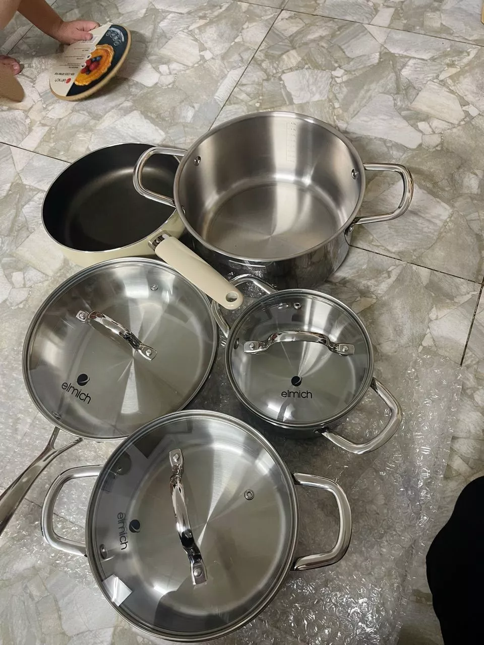 Chảo chống dính Ceramic Elmich EL-4718OL size 16,18,20,22cm