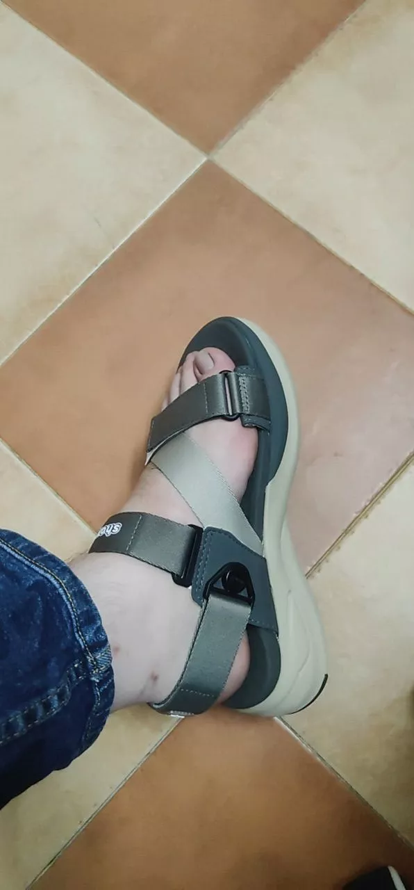 Giày Sandals Nam Nữ SHONDO F8B V2 Êm, Thời Trang Thích Hợp Đi Làm, Đi Học Chơi Màu Xám Be Xám F8B2522